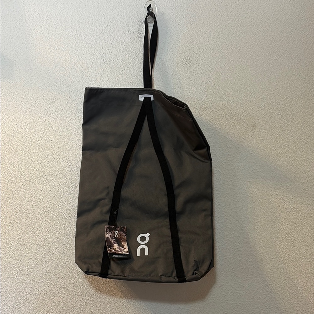 NWT On Running Gray Duffel Bag with Minimalist Design